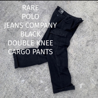 ポロラルフローレン(POLO RALPH LAUREN)のPOLO JEANS  BLACK DOUBLEKNEE CARGO PANTS(ワークパンツ/カーゴパンツ)