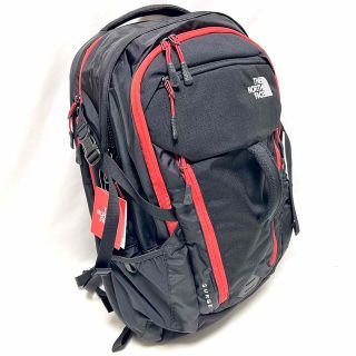 ザノースフェイス(THE NORTH FACE)の新品 ノースフェイス  SURGE サージ バックパック リュックサック 黒赤(バッグパック/リュック)