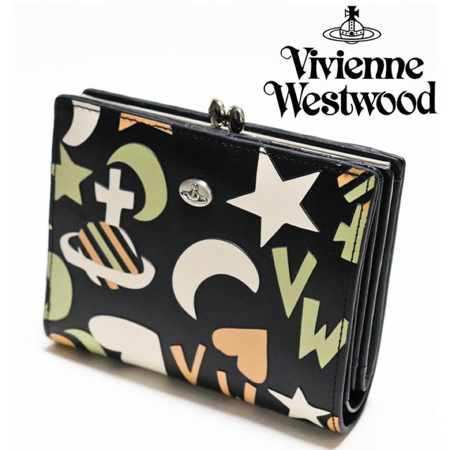 未使用品 Vivienne Westwood 折り財布 がま口 ゴールドオーブ