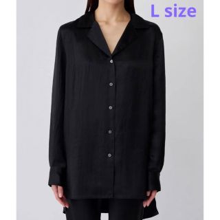 ロク(6 (ROKU))の【最終値下げ】ENOF イナフ ace long shirts ブラック L(シャツ/ブラウス(長袖/七分))