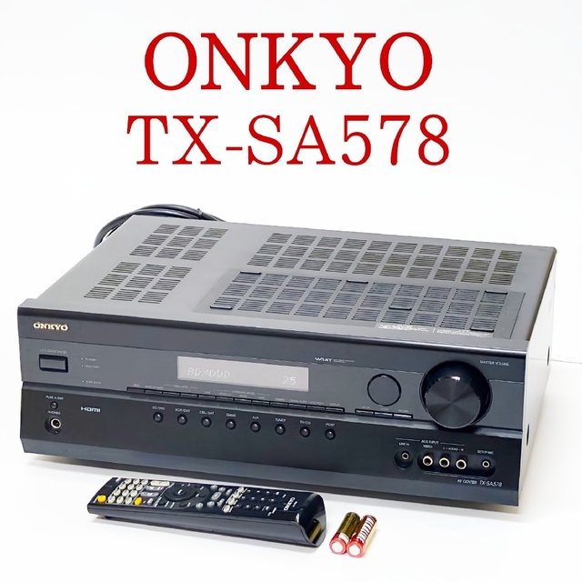 ONKYO オンキョー AVセンター TX-SA578 アンプ ブラック-