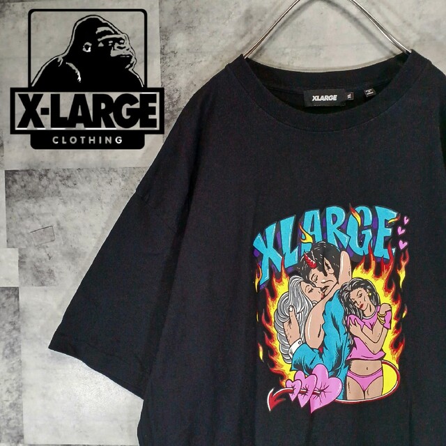 最終価格!XLARGE Tシャツ ブラック 新品 Sサイズ 指紋