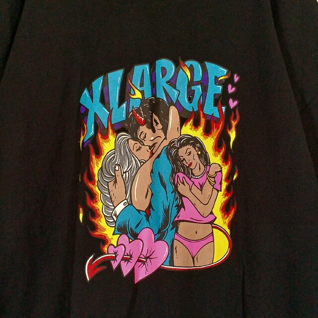 XLARGE エクストララージ メンズ Tシャツ XL ブラック ストリート