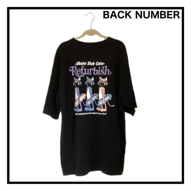 BACK NUMBER 【BACK NUMBER】バックナンバー Tシャツ 半袖 古着 ブラック Mの通販 by アンバンシブル's shop｜ バックナンバーならラクマ