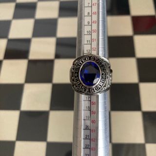RRL - ヴィンテージ ミリタリーリング カレッジリング 程度良い 15号