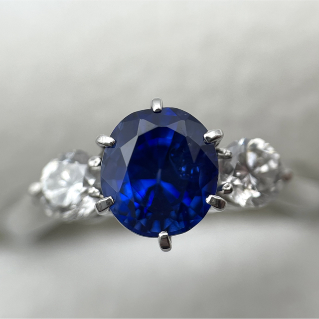 pt900 サファイア1.4ct ダイヤ0.385ct リング レディースのアクセサリー(リング(指輪))の商品写真