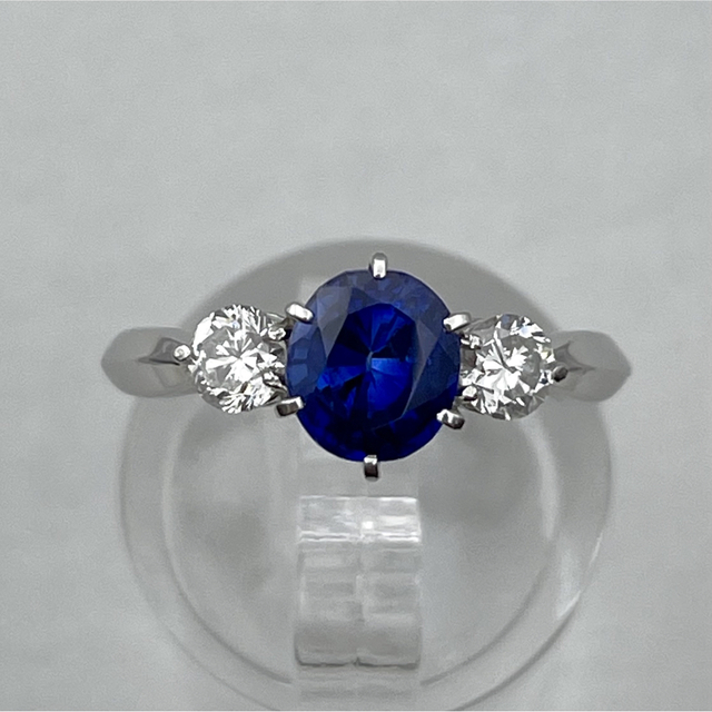 pt900 サファイア1.4ct ダイヤ0.385ct リング レディースのアクセサリー(リング(指輪))の商品写真