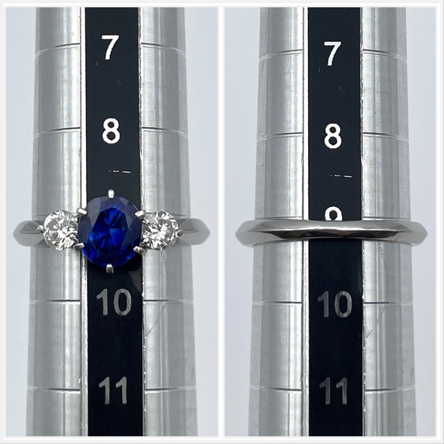 pt900 サファイア1.4ct ダイヤ0.385ct リング レディースのアクセサリー(リング(指輪))の商品写真