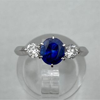 pt900 サファイア1.4ct ダイヤ0.385ct リング(リング(指輪))