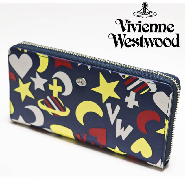 新品 未使用 vivienne westwood 二つ折り財布 スター ハート