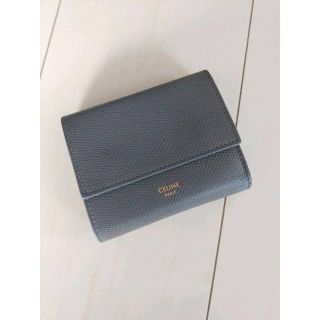 セリーヌ(celine)のCELINE スモール　トリフォールドウォレット  ブラック(財布)