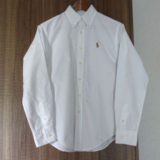 ラルフローレン(Ralph Lauren)の【美品】RALPH LAUREN ラルフ 長袖 ボタンダウンシャツ 白 サイズ4(シャツ/ブラウス(長袖/七分))