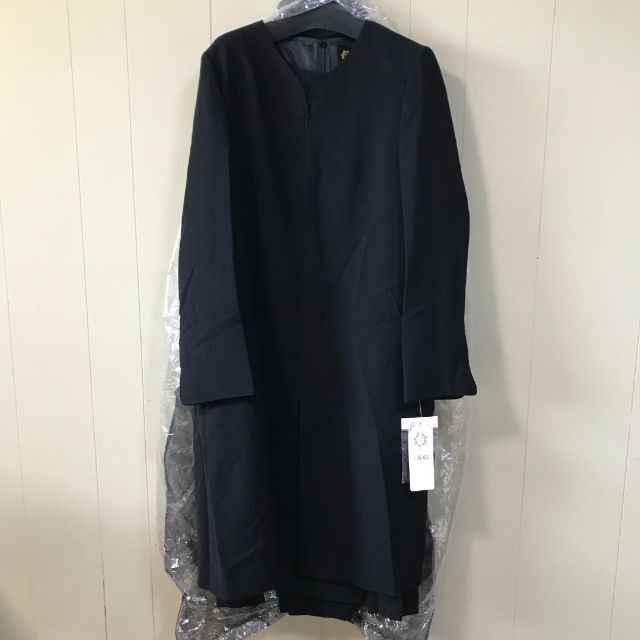 Q1592-3 タ 東京ソワール バックサテンジョーゼット使い3ピース 13号 ...