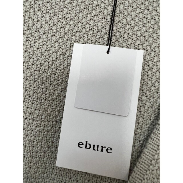 ebure(エブール)のebure (Women)/エブールコットンテープカノコ　ニット レディースのトップス(ニット/セーター)の商品写真