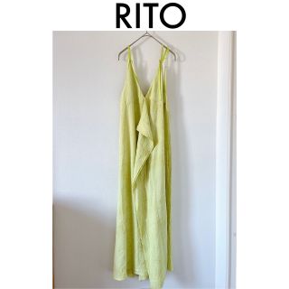 最終値下げ！美品【Rito】バンダナ柄ロングワンピース キャミソールワンピース(ロングワンピース/マキシワンピース)