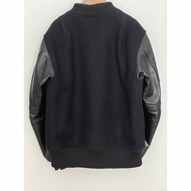 AVIREX Leather Sleeve Bomber Jacket