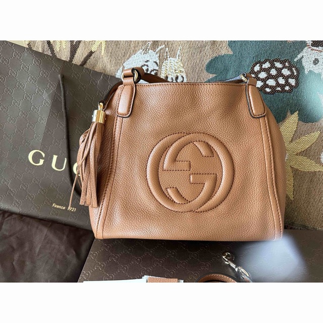 Gucci(グッチ)のGUCCI  グッチ  ソーホー  2wayショルダーバッグ  レザー　  レディースのバッグ(ショルダーバッグ)の商品写真