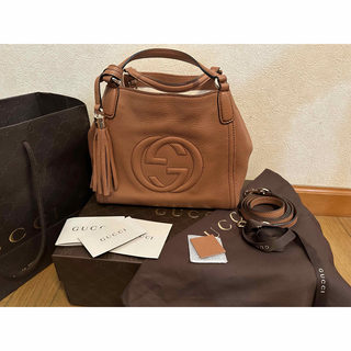 グッチ(Gucci)のGUCCI  グッチ  ソーホー  2wayショルダーバッグ  レザー　 (ショルダーバッグ)