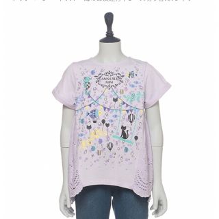 アナスイミニ(ANNA SUI mini)の♡ANNA SUI mini♡海のお友達背中レース切り替えTシャツ 110(Tシャツ/カットソー)