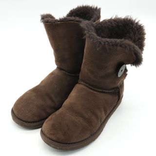 アグ(UGG)のアグ ショートブーツ ムートンブーツ BAILEY BUTTON ベイリーボタン ボア ブランド シューズ 靴 レディース 23cmサイズ ブラウン UGG(ブーツ)