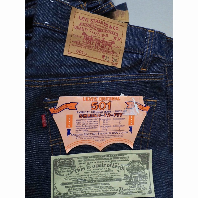 80s Levi’s 501 レギュラー W31 L38 デッドストック