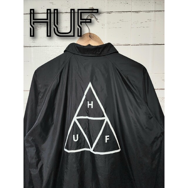 【極美品】HUF　スウェット　ビッグロゴ　裏起毛　Lサイズ　即完売モデル