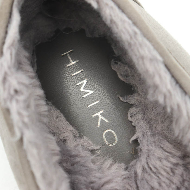 卑弥呼 モカシン ビットローファー ボア ブランド フラットシューズ 靴 レディース 23.5cmサイズ グレー HIMIKO レディースの靴/シューズ(ローファー/革靴)の商品写真
