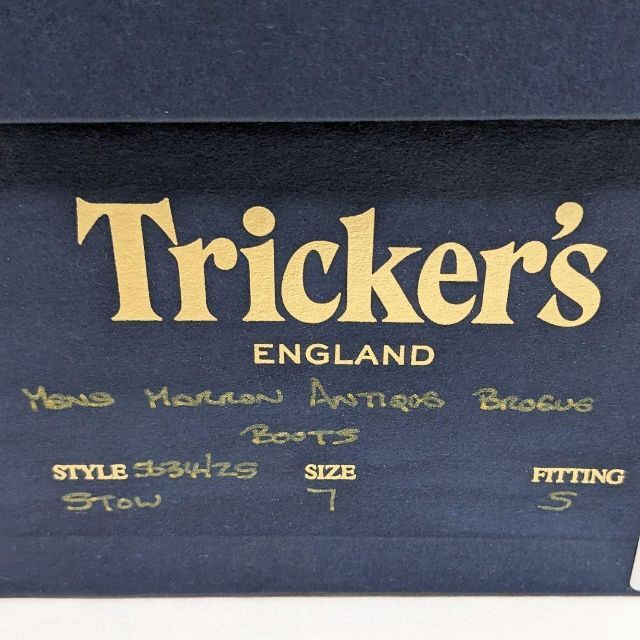 トリッカーズ カントリーブーツ 5634ストウ UK7 25.5cm マロン | www