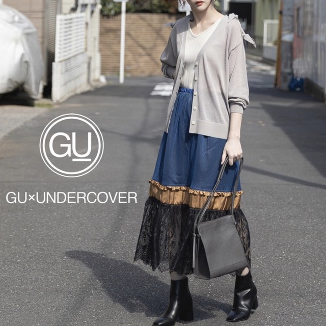 UNDERCOVER(アンダーカバー)のGU×UNDERCOVER シアーニットカーディガン美品 レディースのトップス(カーディガン)の商品写真