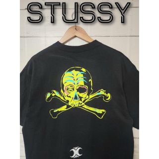 STUSSY ステューシー Tシャツ スカル 90s ロゴ デカロゴ 派手