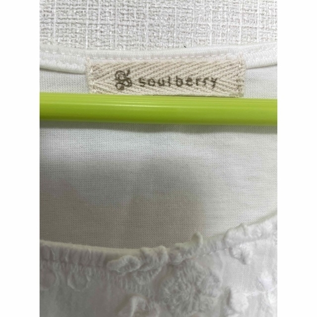 soulberry 半袖　LL 白 レディースのトップス(Tシャツ(半袖/袖なし))の商品写真