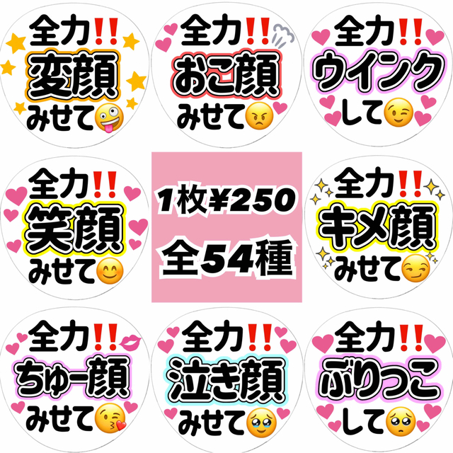 NEW☆名前なし【うちわサイズ】ファンサうちわ カンペうちわ 受付