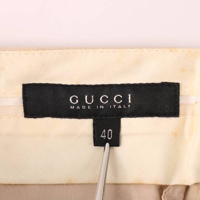 Gucci - グッチ ロングパンツ ストレート 無地 ボトムス イタリア製