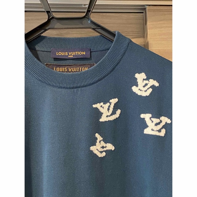 LOUIS VUITTON - 美品⭐︎2022年　ルイヴィトン　シグネチャークールネックニットTシャツ正規品