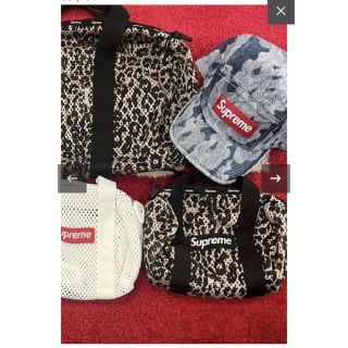 在庫僅少】 supreme レパード柄新品 Bag Duffle Mini Mesh ドラム