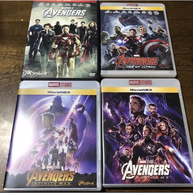 Blu-ray！アベンジャーズ4作品のセットてす。