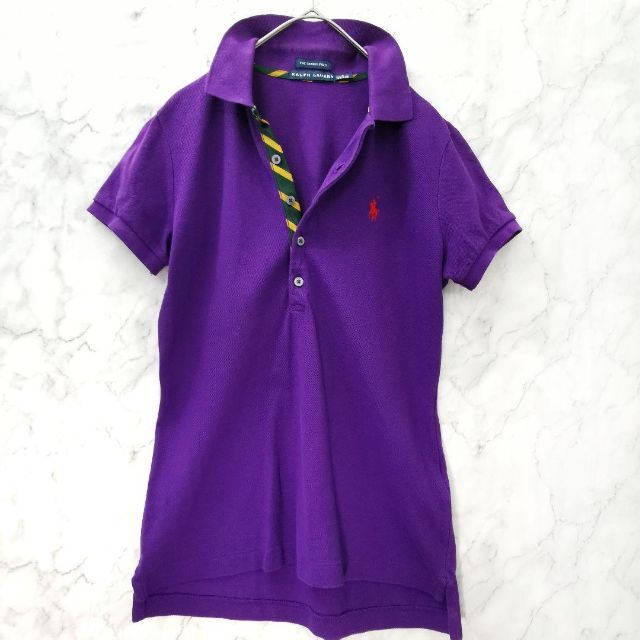 POLO RALPH LAUREN(ポロラルフローレン)のRALPH LAUREN THE SKINNY POLO/パープル/ レディースのトップス(Tシャツ(半袖/袖なし))の商品写真