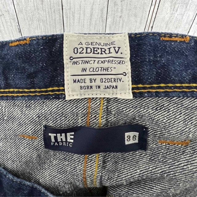 02DERIV.(ツーディライブ)の美品！THE FABRIC×02DERIV. コラボデニム！日本製！ メンズのパンツ(デニム/ジーンズ)の商品写真