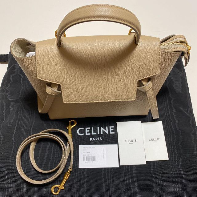 上品 celine - 極美品☆セリーヌ ベルトバッグ マイクロ ショルダー