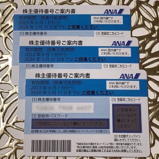 エーエヌエー(ゼンニッポンクウユ)(ANA(全日本空輸))のANA 株主優待券3枚(その他)