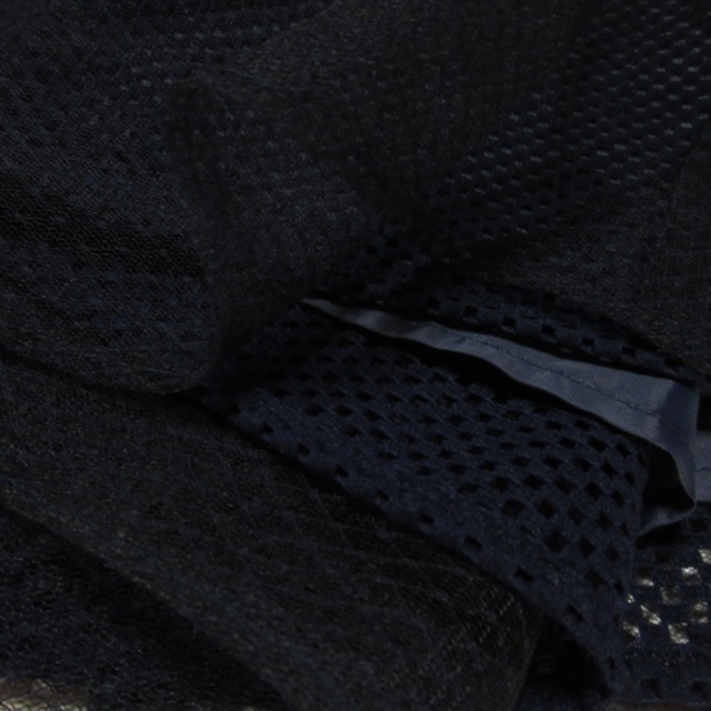 MISCH MASCH(ミッシュマッシュ)のミッシュマッシュ スカート フレア ミニ チュール ベルト ラメ シアー 2 紺 レディースのスカート(ミニスカート)の商品写真