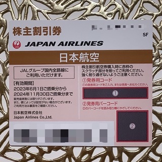 ジャル(ニホンコウクウ)(JAL(日本航空))のJAL 株主優待券　1枚(その他)