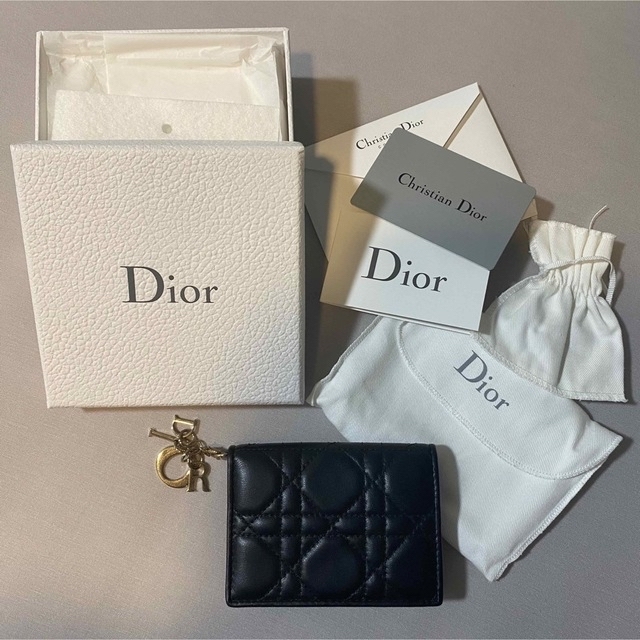 Christian Dior - 【美品】LADY DIOR ディオール　フラップ カード　名刺　ケース