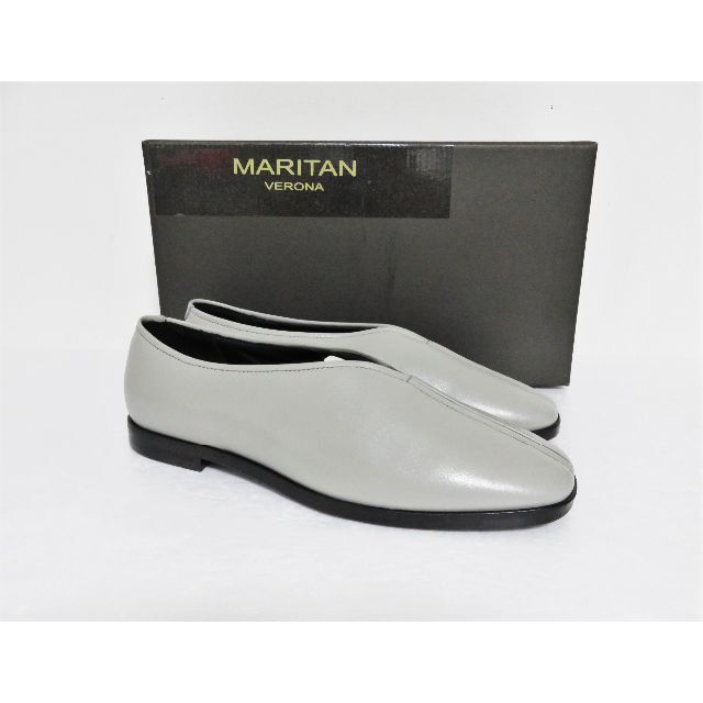 定価3.7万 新品 MARITAN VERONA フラットシューズ 36 グレーグレー定価