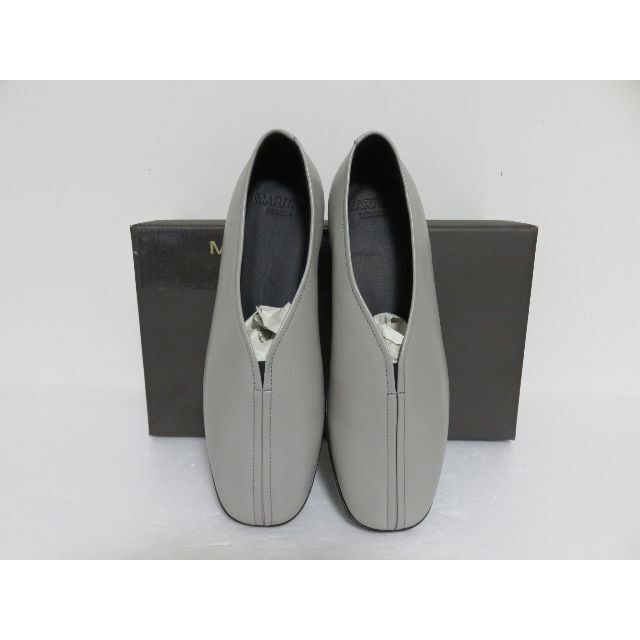 定価3.7万 新品 MARITAN VERONA フラットシューズ 36 グレー レディースの靴/シューズ(スリッポン/モカシン)の商品写真