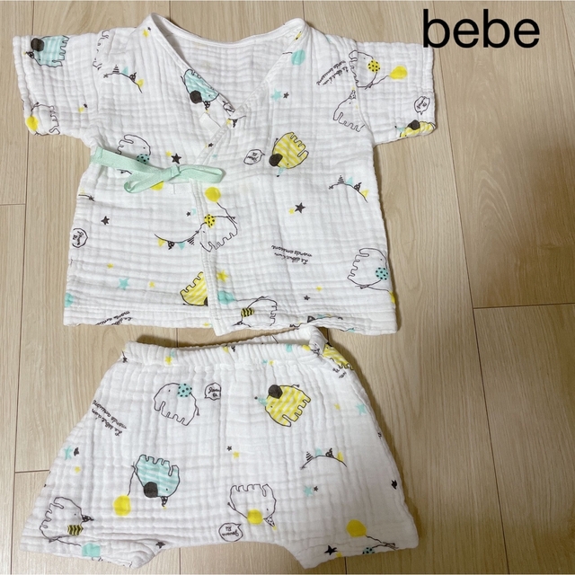 BeBe(ベベ)のbebe＊べべ　甚平　約70  サイズフリー キッズ/ベビー/マタニティのベビー服(~85cm)(甚平/浴衣)の商品写真