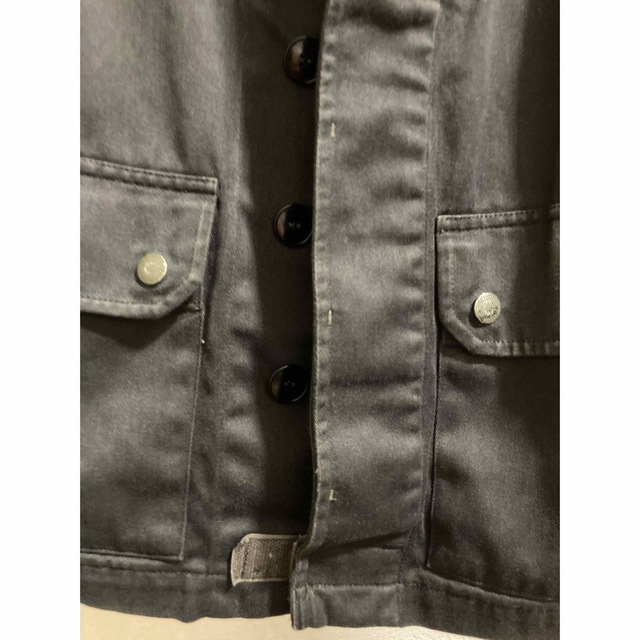 MILITARY(ミリタリー)の【送料無料】フランス軍コンバットジャケット後染め黒 サイズS〜M メンズのジャケット/アウター(ミリタリージャケット)の商品写真