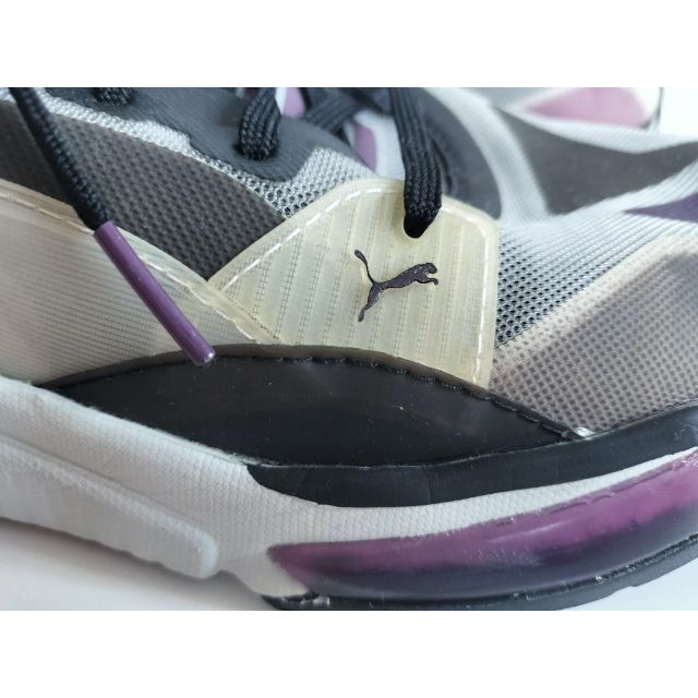 PUMA(プーマ)の【美品】プーマLQDCELLオプティックシアー半透明×黒×紫26.5cm メンズの靴/シューズ(スニーカー)の商品写真