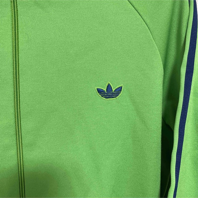 極美品 adidas 西ドイツ デサント 緑 トラックジャケット 4号