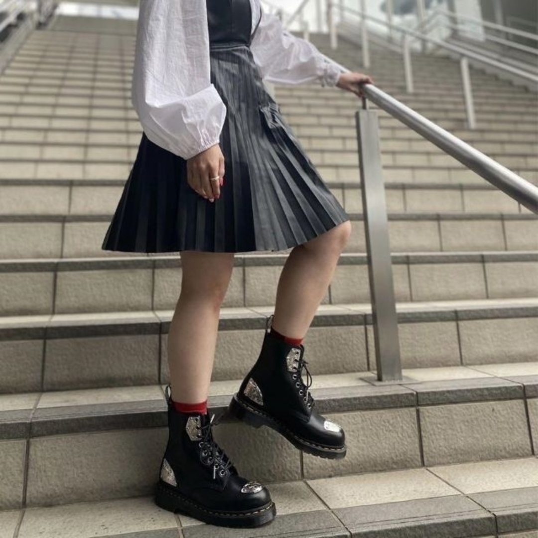 Dr.Martens×KingNerd 1460 UK3 黒 厚底 8ホール